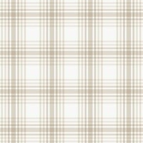 Cream and Plaid Repeat- Small 1.6"x1.6"
