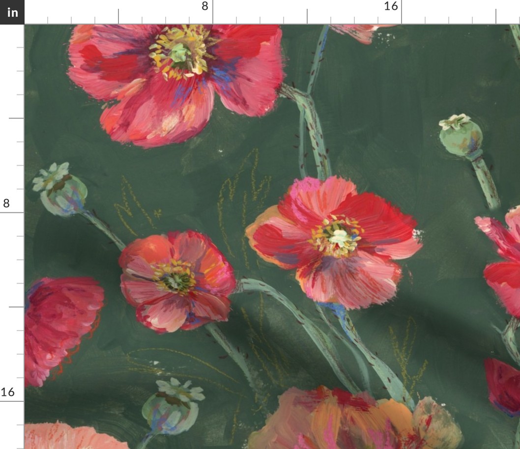 Painted Poppies - Large