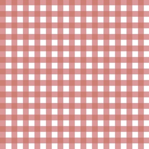 Muted Red Gingham