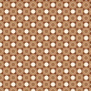 Doily Mandala Pattern - Terracotta