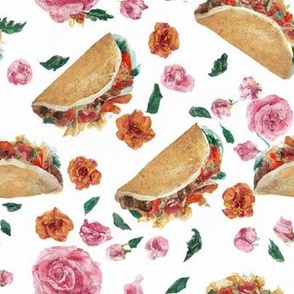 Tacos and roses