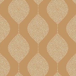 (small scale) geometric drops - stippled droplets - wallpaper - golden brown  -  LAD23