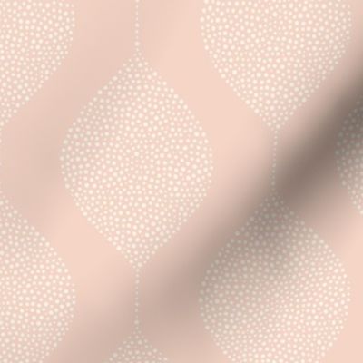 geometric drops - stippled droplets - wallpaper - powder pink  -  LAD23