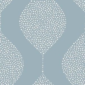 geometric drops - stippled droplets - wallpaper - blue -  LAD23