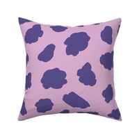 Colorful Southwest Purple Cow Print 2" to 4" Spots