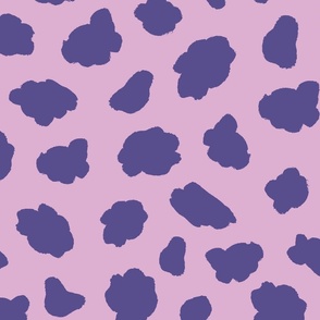 Colorful Southwest Purple Cow Print 2" to 4" Spots