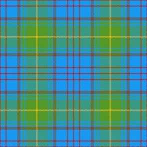 Large Summer Plaid Blue Red Yellow