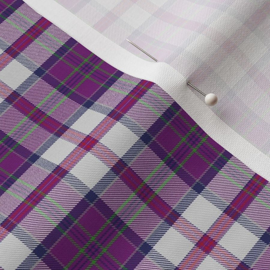 Large Summer Plaid Purple Red White