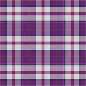 Large Summer Plaid Purple Red White