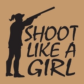  Shoot Like A Girl - Trap Shooting & Skeet Shooting - Black, Tan