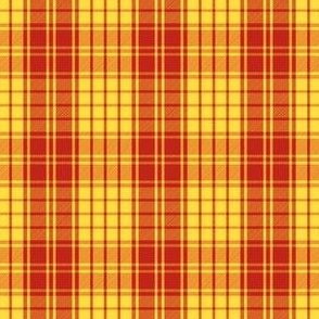 Large Summer Plaid Yellow Red