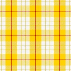 Large Summer Plaid Yellow Red White