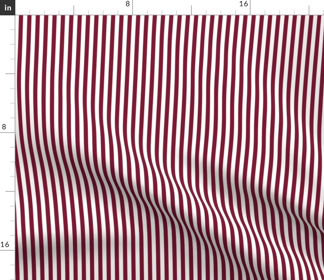 Bengal Stripe Claret Red