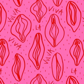 striking Viva la vulva feminist print