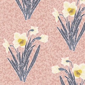 Butter and Piglet Tiled Daffodil