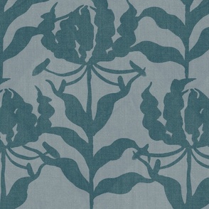 Glory Lily - Teal (Large Scale)
