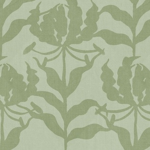 Glory Lily - Moss Green (Large Scale)
