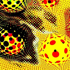 [Large] Pop Art Modern Dots 3D
