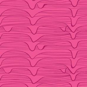 shell art stripe - small - jewel pink - MONBER and B