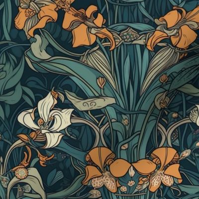 Stylish Stems - Floral Art Nouveau