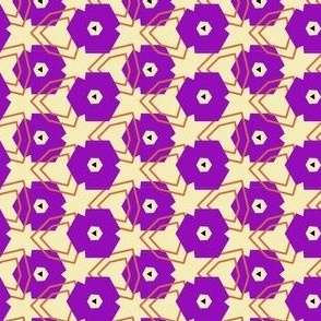 Boho Purple Flower_Geometry_Polygon