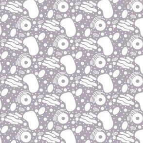 Inside the Plant Cell: A Colorful and Educational Pattern of a Plant's Anatomy - Purple