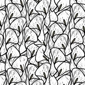 Scribbled Blooms: A Bold and Fun Calla Lily Print