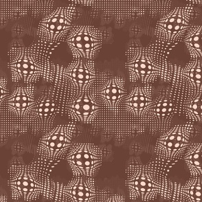 [Medium] Pop Art Chaotic Bump 3D Brown Red