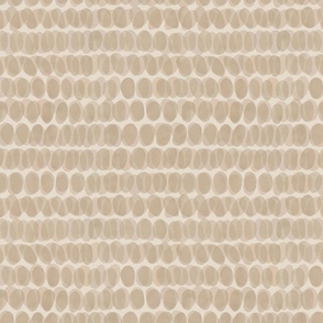 Neutral latte beige and white modern abstract dots 