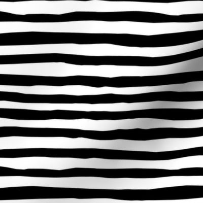Black and White Wobbly Stripes