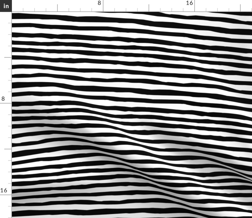 Black and White Wobbly Stripes