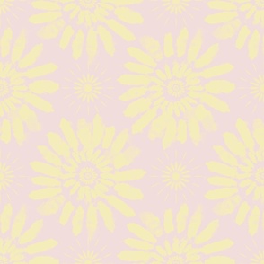 Tie-Dyed Yellow on Pink 