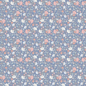 blue country meadow flower-Medium