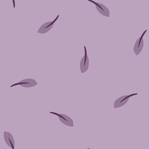 falling leaves - light purple - lavender - shw1013 i