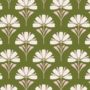 Deco Style Flower green bg small scale