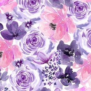 Floral Chaos Pink and Purple