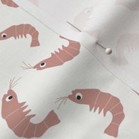 Ditsy cute shrimps  - small scale
