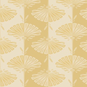 marguerite stripes - big scale - yellow