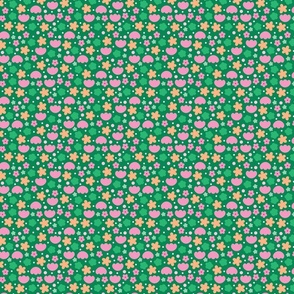 floral mix on green small