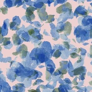 Floral Confetti Soft Feminine Blue and pink
