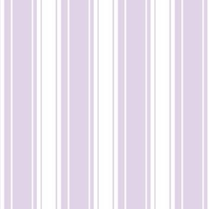 Regency Stripe Lilac & White // Little Girl Pastel // Mini