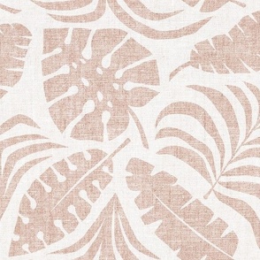 Botanical Home - Tropical Leaves - blush/neutral - LAD23