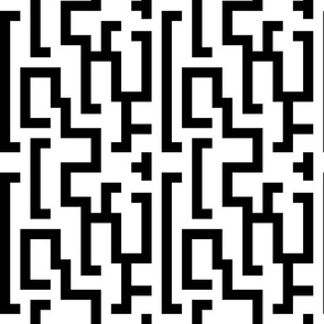 Graphic black and white barcode