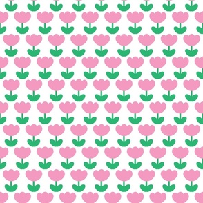 pink tulip halfdrop large