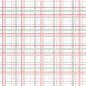 Pink and green plaid 1