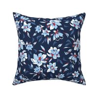 Albion Painted Floral - Classic Navy Small