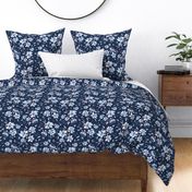 Albion Painted Floral - Classic Navy Small