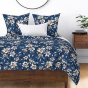Albion Painted Floral - Navy Large
