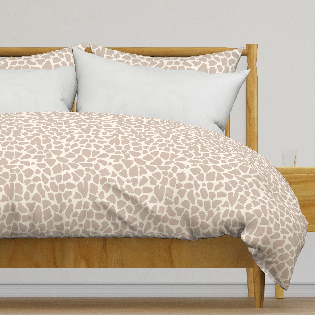 African Safari Giraffe Print Tan