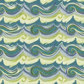 Aegean Sea - Greek Stucco series, small waves